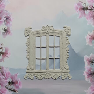 Kuva 3D-tulostetusta pitsi-ikkunasta