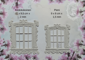 3D-tulostettu koristeellinen ikkuna askarteluun