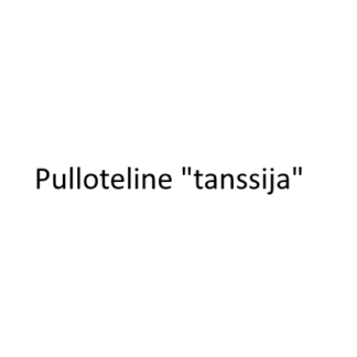 Pulloteline tanssija
